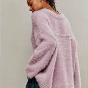 Free People Harrison Bunny Crew Soft Sweater